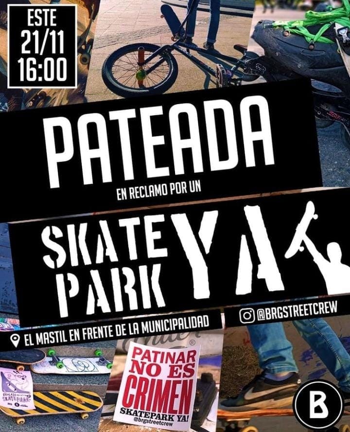 “Pateada” en la ciudad por petición de un SkatePark
