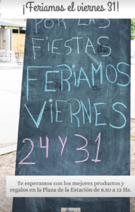La Feria Franca estará hoy en la Plaza Eva Perón