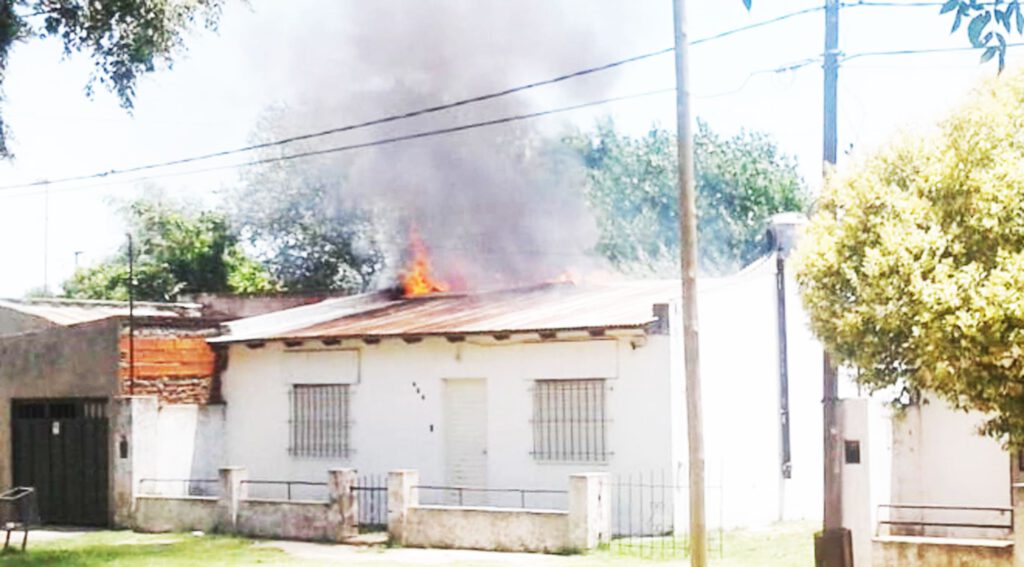 Incendio en una vivienda con pérdidas totales