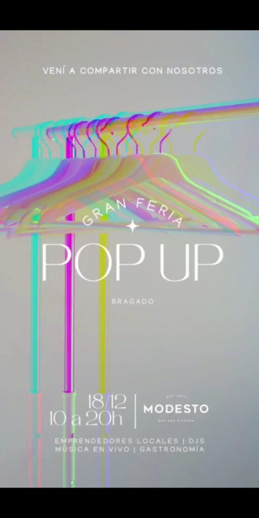 Se realizará la “Gran Feria Pop Up”