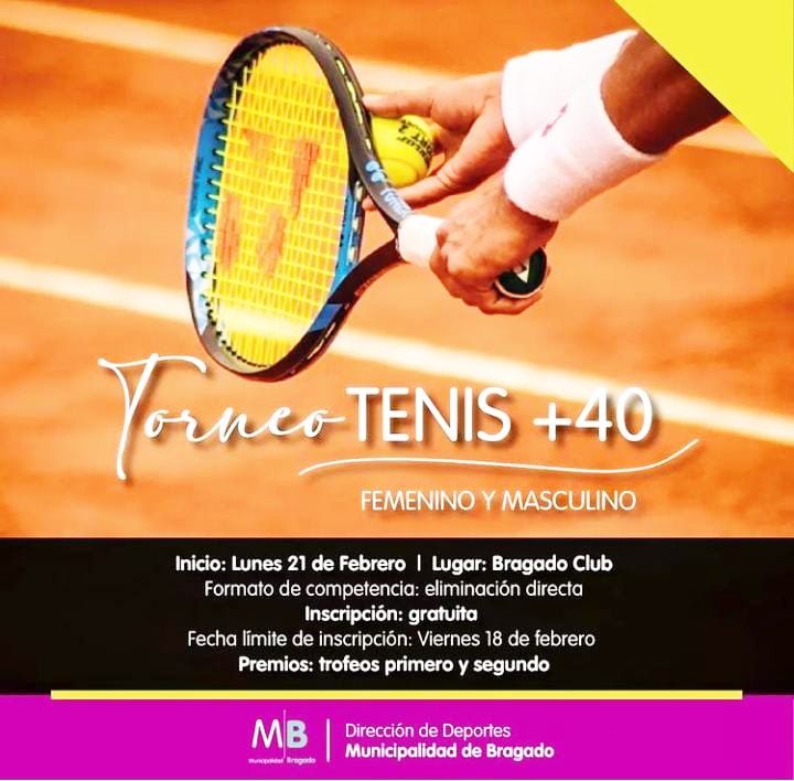 La Dirección de Deportes invita a un torneo de tenis