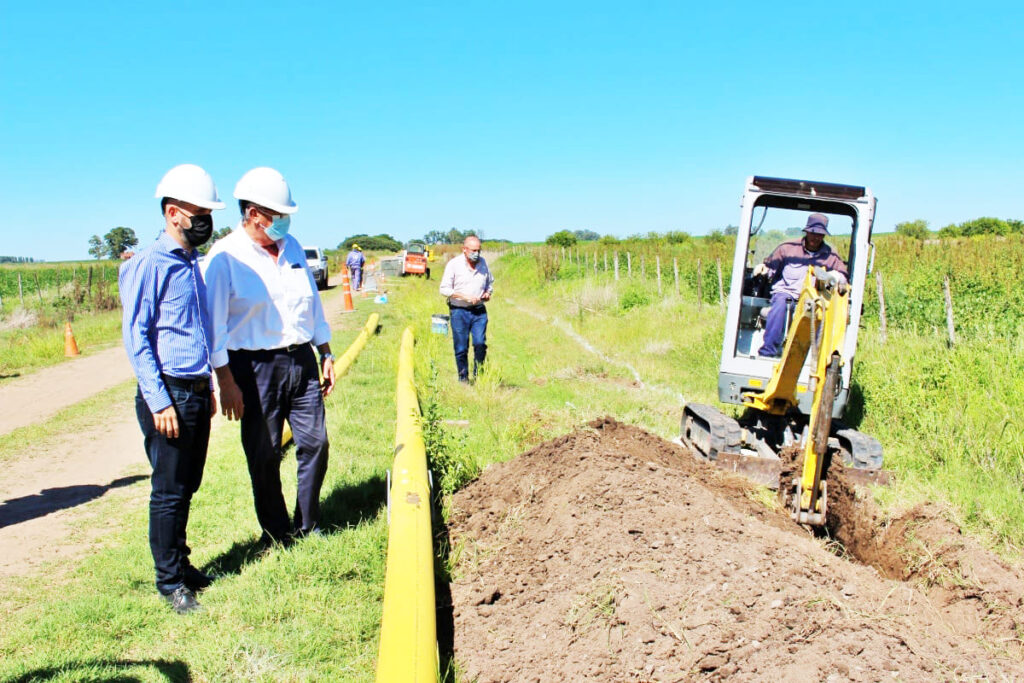 Comenzó la ejecución de la obra de suministro de gas natural en la localidad de Comodoro Py