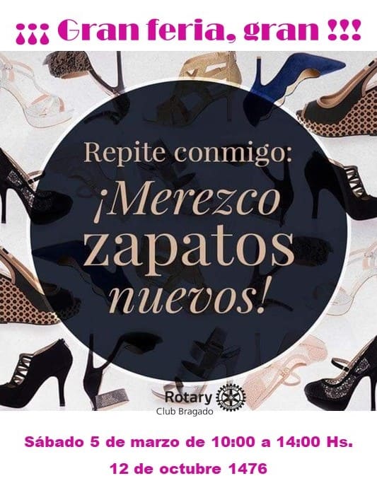 El Rotary Club organiza una feria de calzado femenino