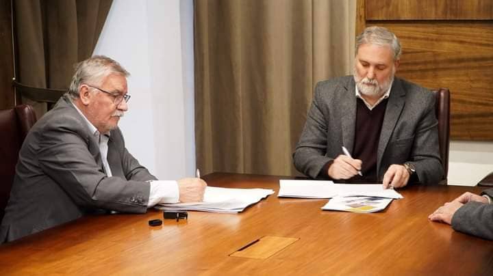 El rector de la UNSADA y el Intendente de Bragado firmaron convenios