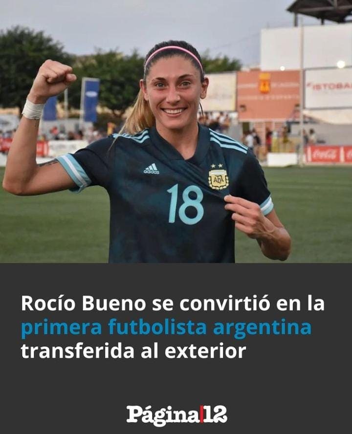 La mechitense Rocío Bueno se convirtió en la primera futbolista argentina transferida al exterior
