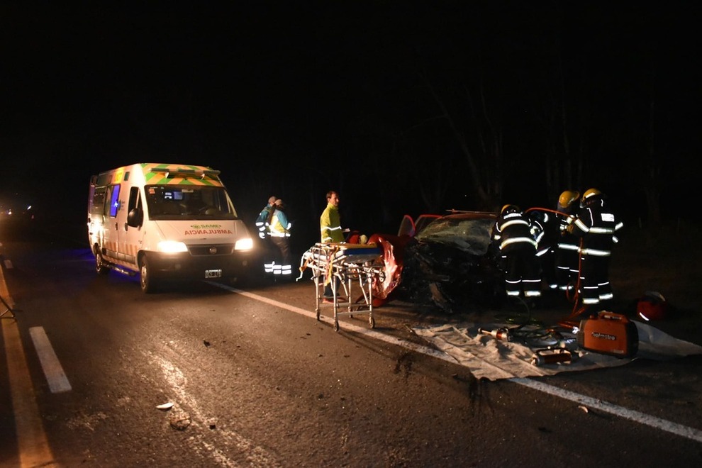 Matrimonio bragadense sufrió accidente en Ruta 5, a la altura de Suipacha