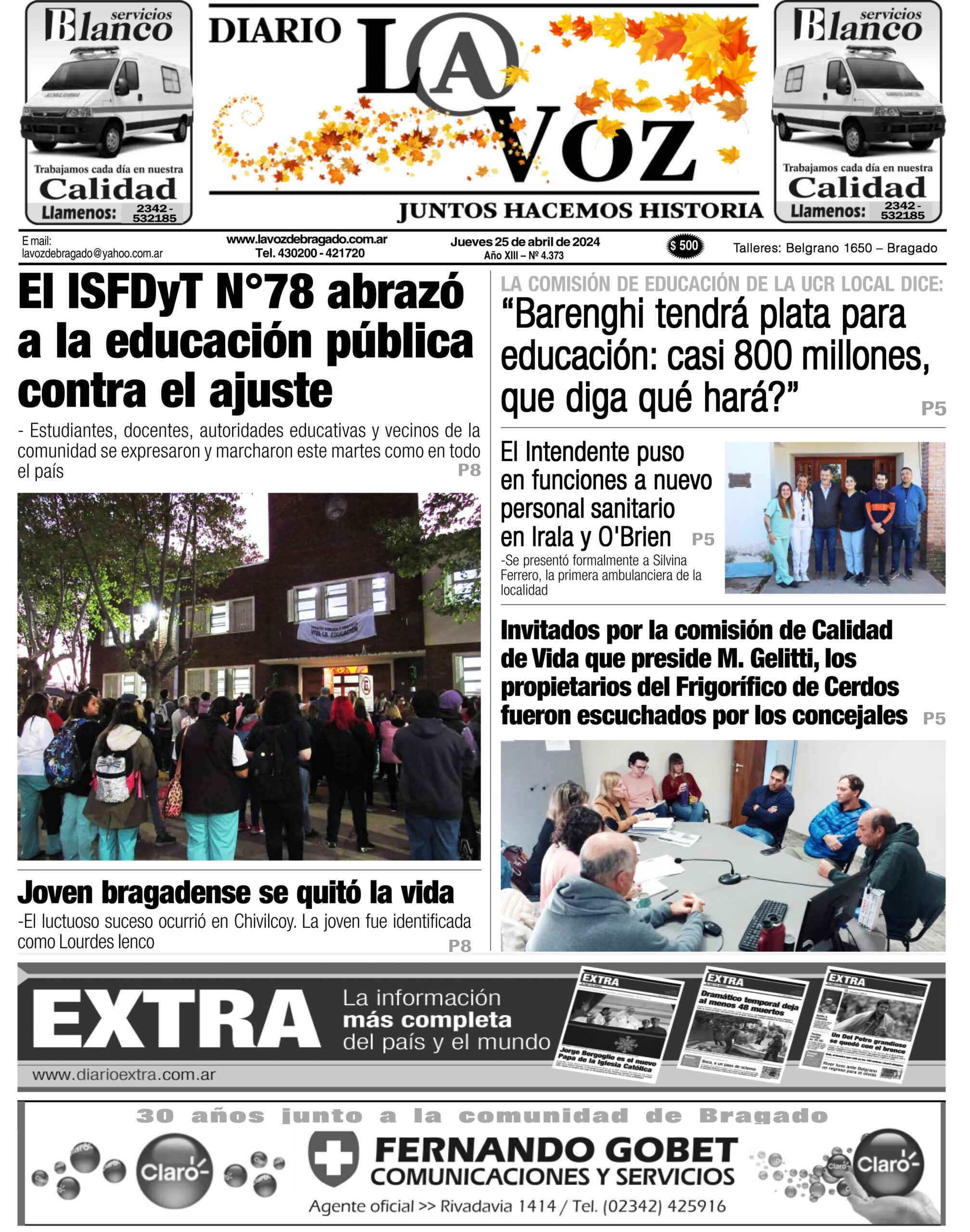 La Voz-Jueves 25/04/2024