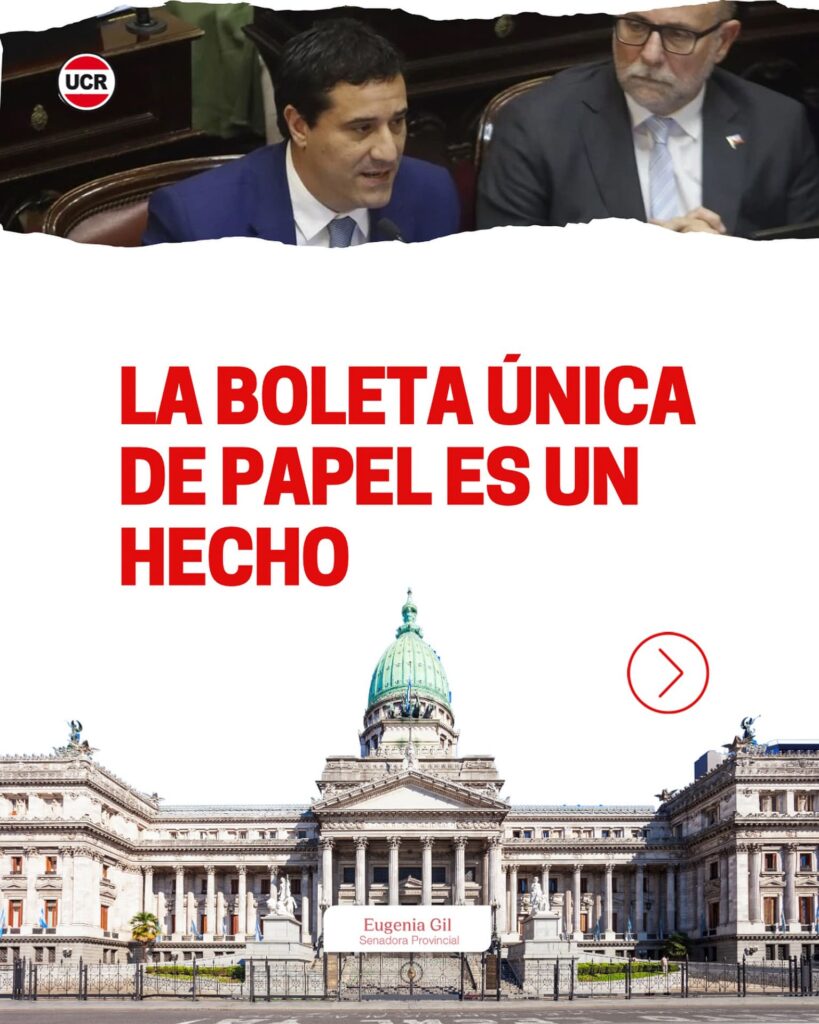 “La boleta única de papel es un hecho”