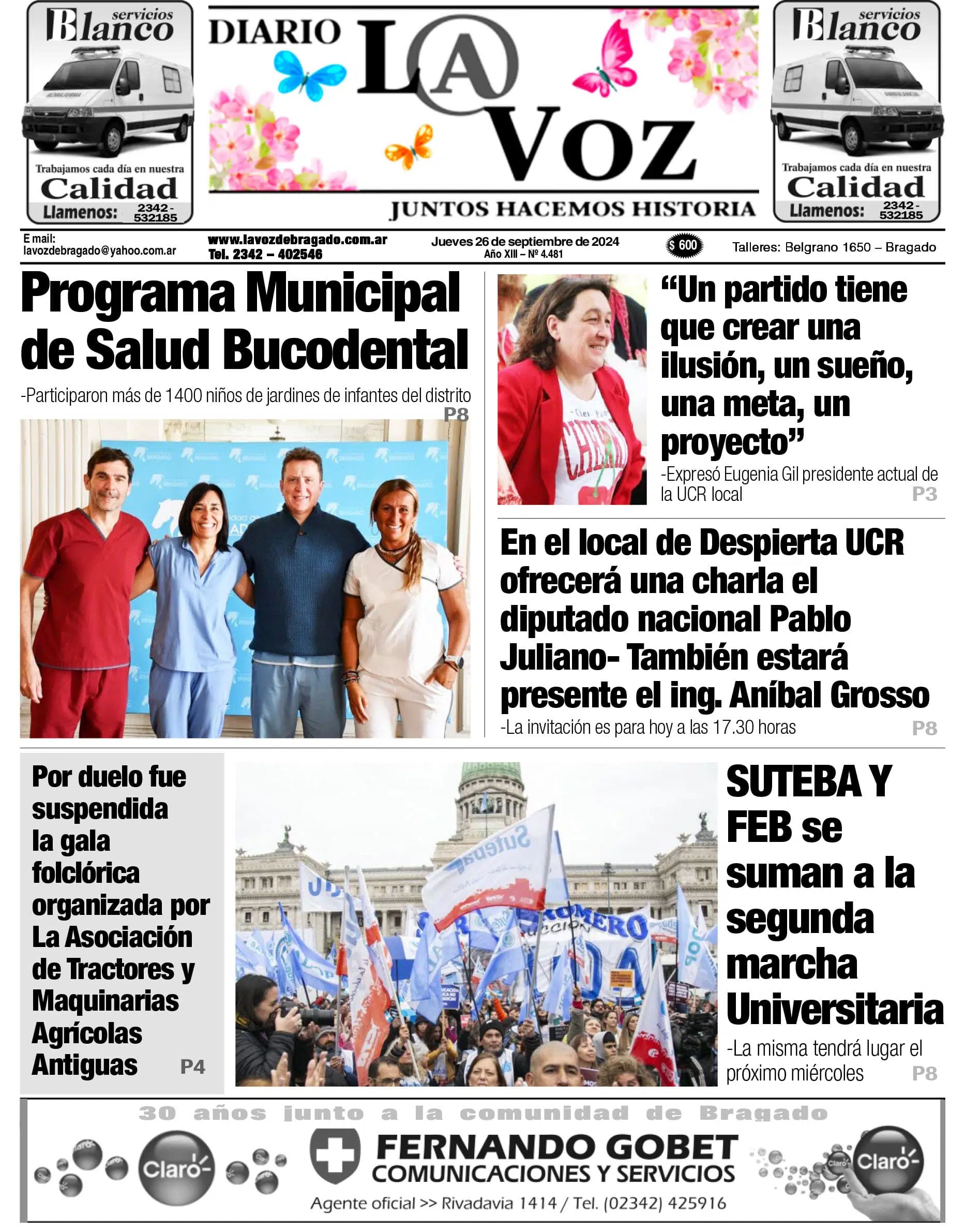 La Voz -Jueves 26/09/2024