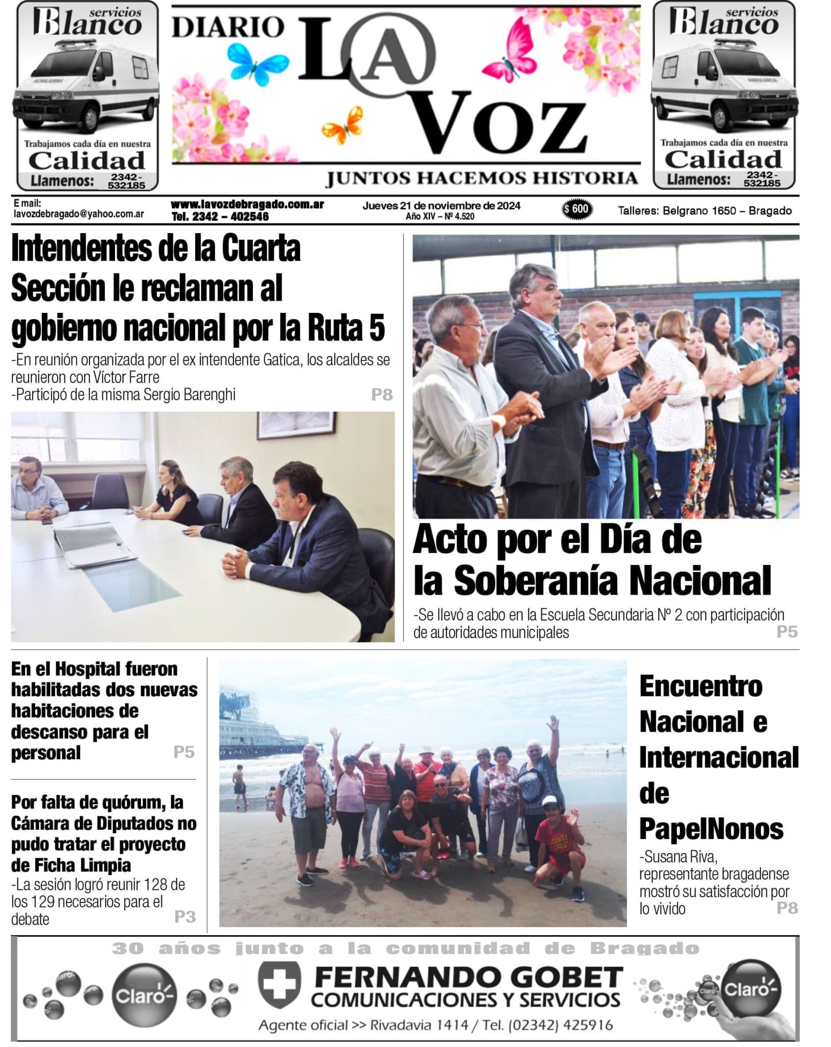 La Voz -Jueves 21/11/2024