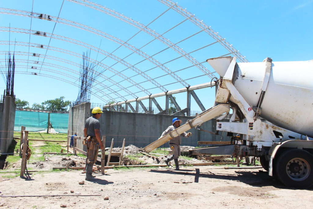 Obra en marcha: Se sigue avanzando con la cuarta etapa del Polideportivo