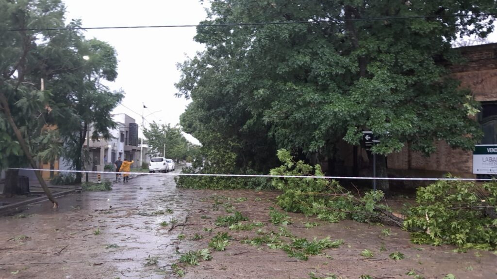 Intensa tormenta azotó ayer a nuestra ciudad