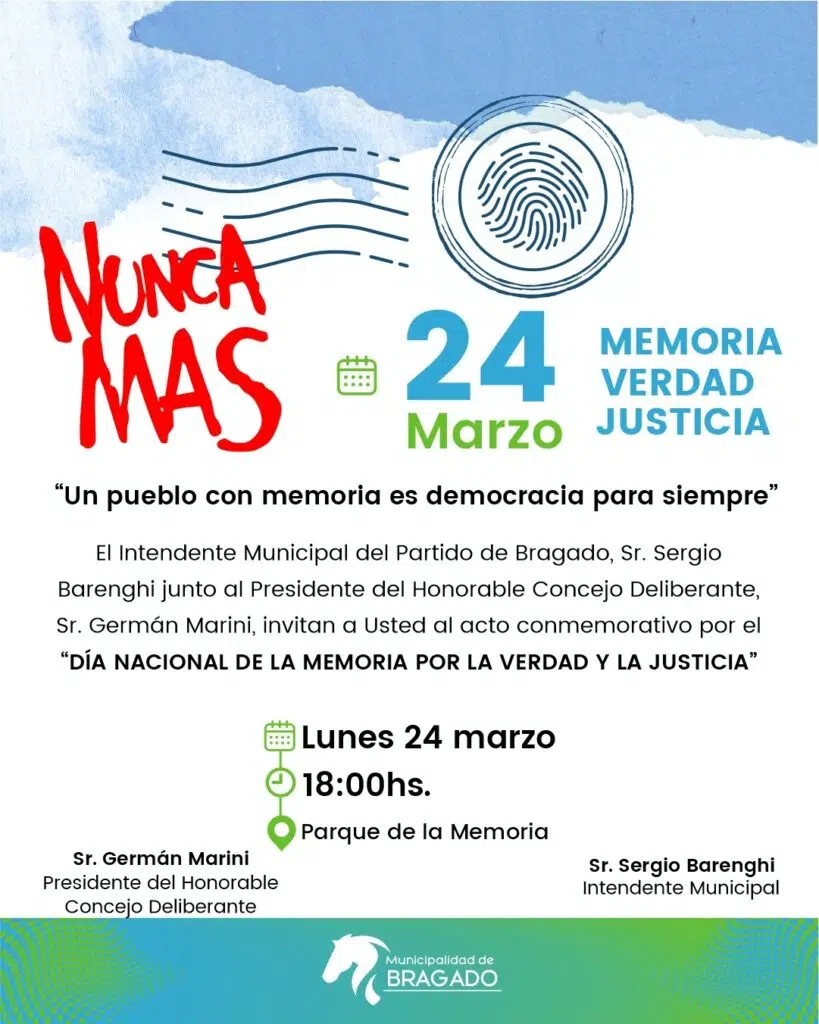 Acto por la Memoria Verdad y Justicia