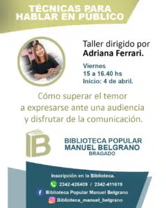 “Tecnicas para hablar en Público”