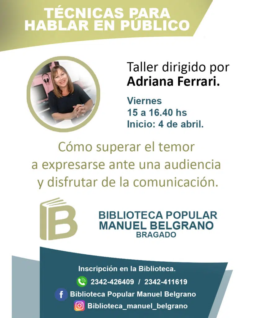 “Tecnicas para hablar en Público”