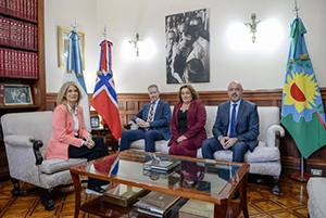 Reunión institucional con el embajador de Noruega en Argentina