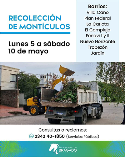 RECOLECCIÓN DE MONTICULOS